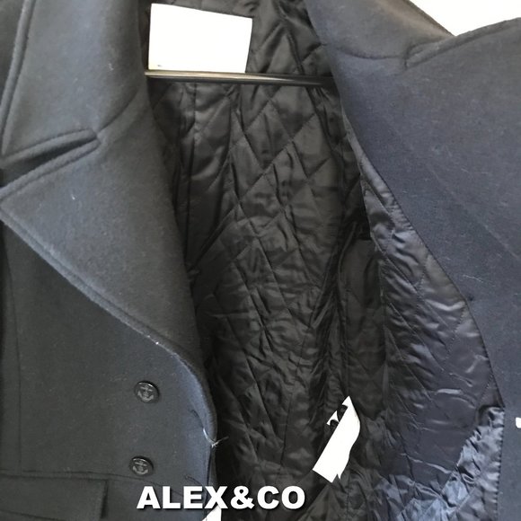 NWT ZARA STUDIO $279 DOUBLE BREASTED WOOL COAT PARKA JACKET 8088/785 - Picture 8 of 9